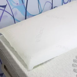 Guanciali > Dmora Guanciale Prezzemolo, Made in Italy, 70x40 h14 cm, Bianco Bianco, Bianco