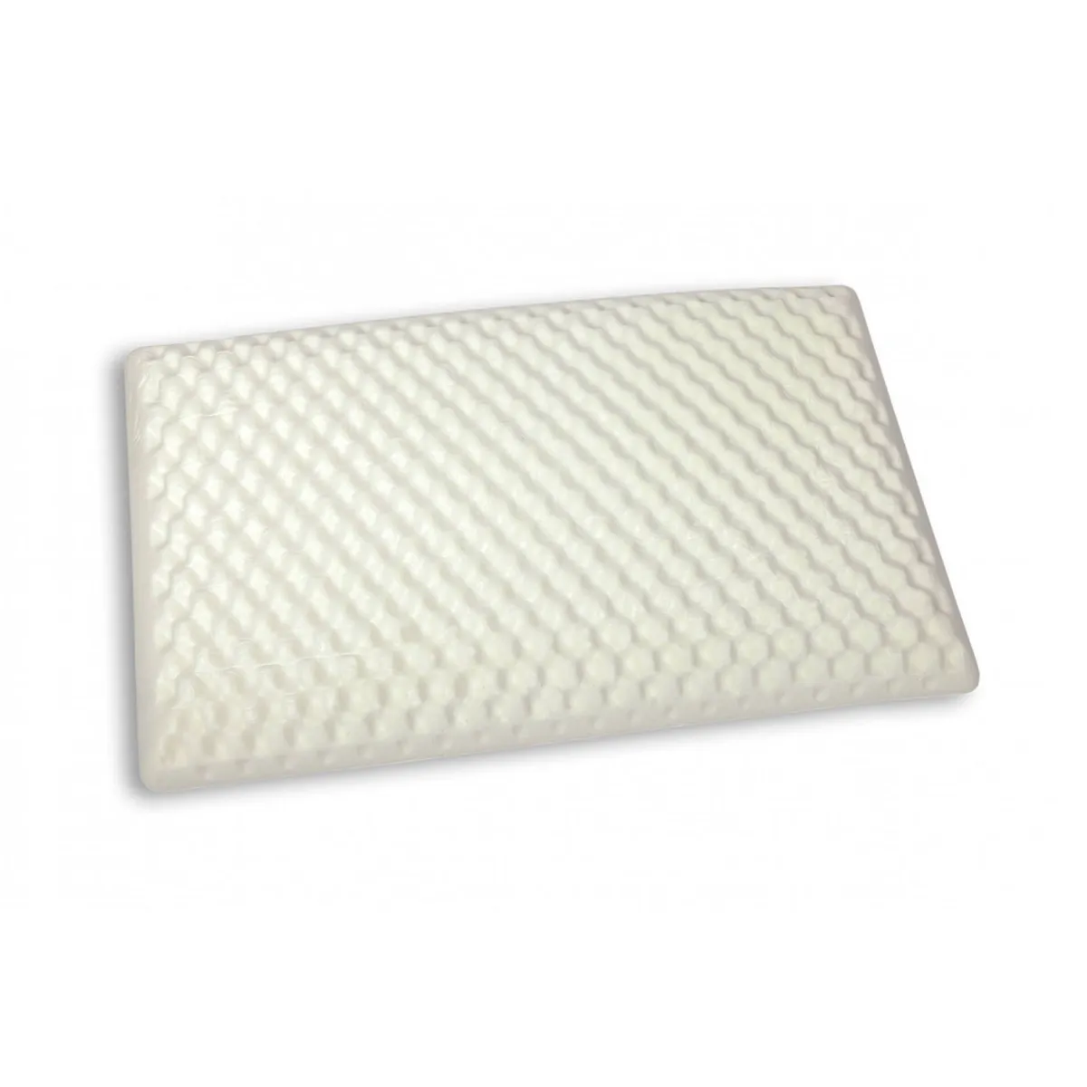 Guanciali > Dmora Guanciale Ruta, Made in Italy, 73x43 h14 cm, Bianco Bianco, Bianco