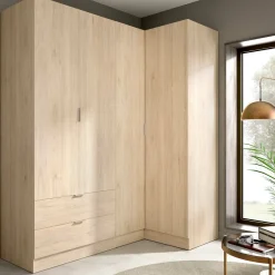 Guardaroba angolare moderno rovere 173x184h cm - Efesto