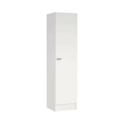 Guardaroba 1 Anta > Dmora Guardaroba 1 Anta Appendiabiti 4 Ripiani, Apertura Battente - Airone Bianco