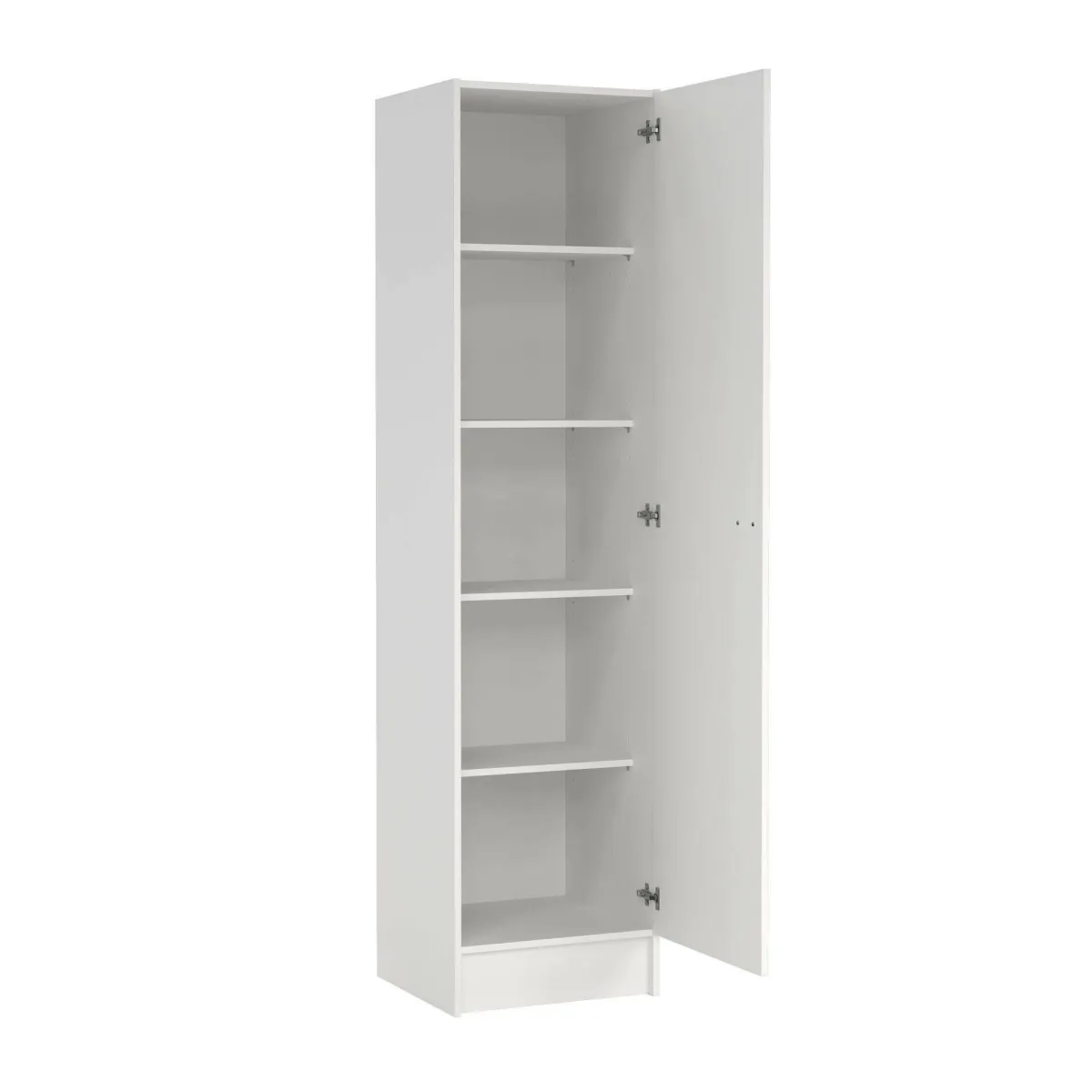 Guardaroba 1 Anta > Dmora Guardaroba 1 Anta Appendiabiti 4 Ripiani, Apertura Battente - Airone Bianco