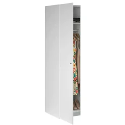 Armadi Multiuso 1 Anta > Dmora Guardaroba 1 anta lucido colonna 50x218h cm - Mexico Bianco