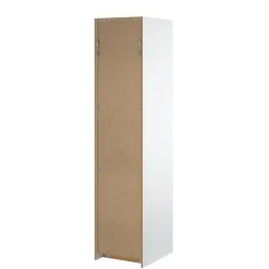 Armadi Multiuso 1 Anta > Dmora Guardaroba 1 anta lucido colonna 50x218h cm - Mexico Bianco