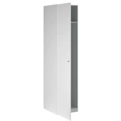 Armadi Multiuso 1 Anta > Dmora Guardaroba 1 anta lucido colonna 50x218h cm - Mexico Bianco
