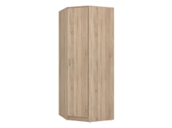 Guardaroba 1 Anta > Dmora Guardaroba 1 Anta 4 Ripiani Appendiabiti, Apertura Battente - Compiano Marrone Noce