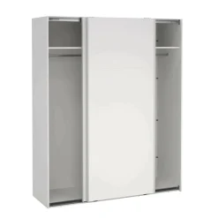 Armadi Multiuso 2 Ante > Dmora Guardaroba 2 ante ante scorrevoli 200x218h cm - Malakas Bianco