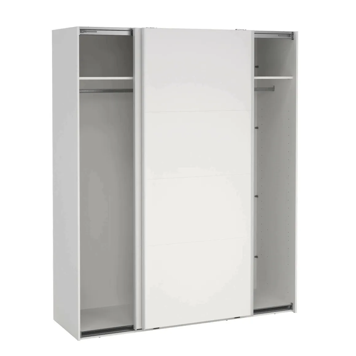 Armadi Multiuso 2 Ante > Dmora Guardaroba 2 ante ante scorrevoli 200x218h cm - Malakas Bianco