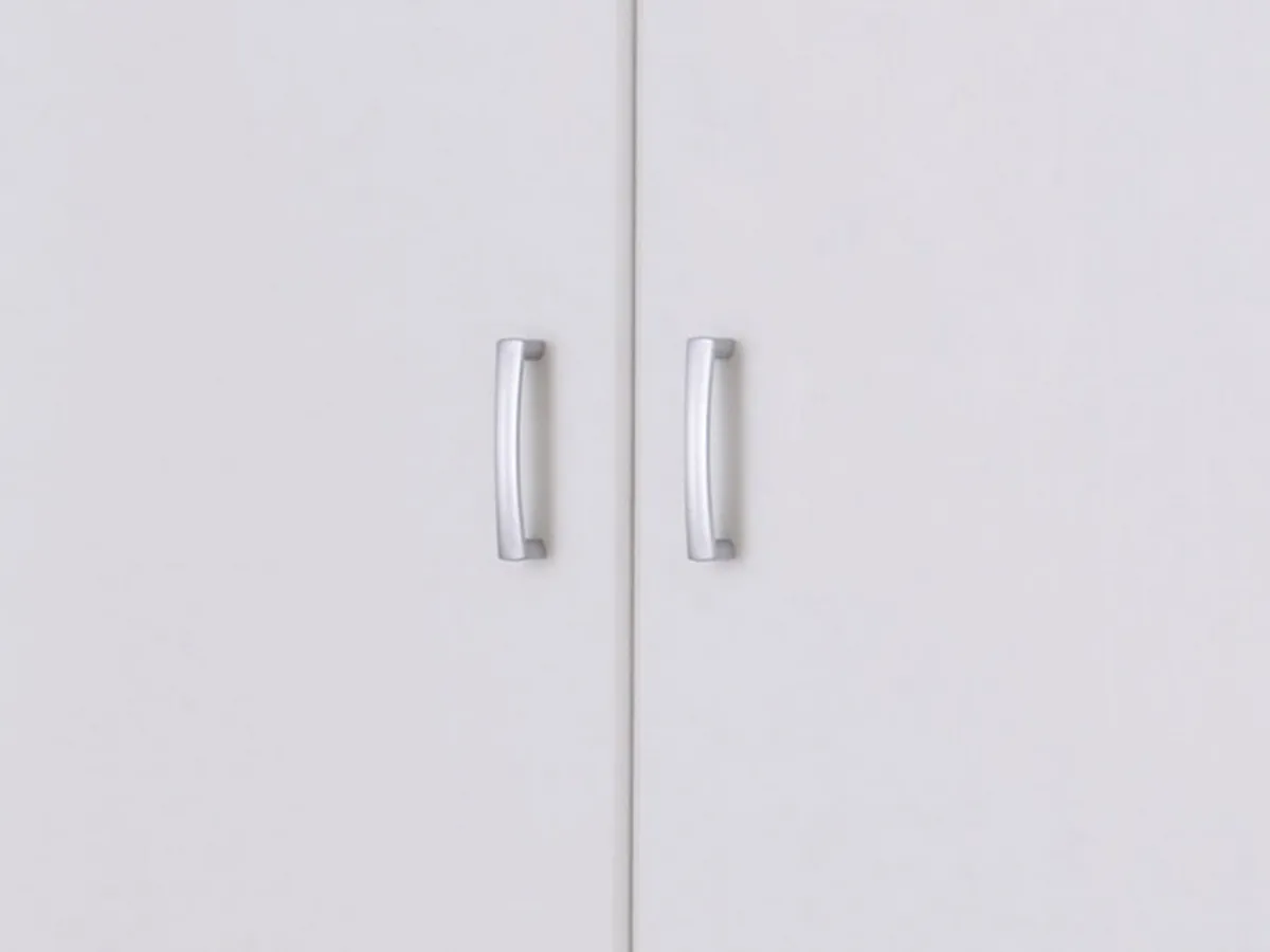 Guardaroba 3 Ante > Dmora Guardaroba 3 Ante Appendiabiti 4 Ripiani 120x52 cm, 3 Ante - Licodia Bianco