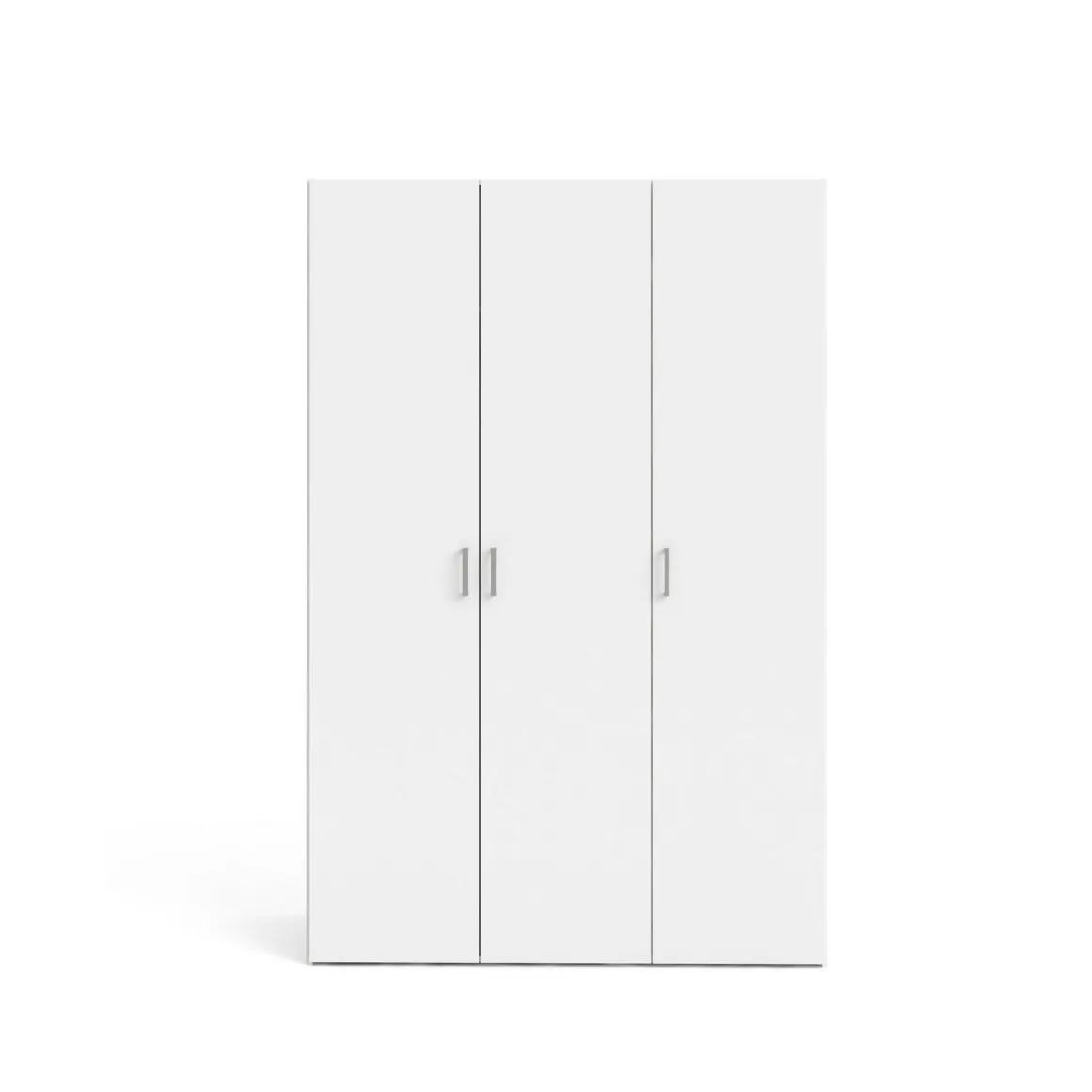 Guardaroba 3 Ante > Dmora Guardaroba 3 Ante Appendiabiti 5 Ripiani 135x52 cm, 3 Ante - Gerrei Bianco