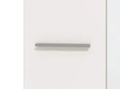 Guardaroba 2 Ante Bianco Bianco Appendiabiti 4 Ripiani 60x192.5h cm, 5 Vani - Griante