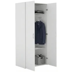 Guardaroba 2 ante bianco camera da letto 77x175h cm - Alibabba