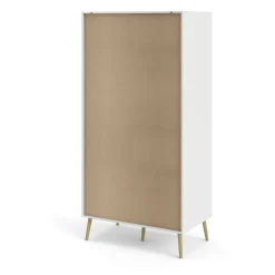 Guardaroba 2 Ante > Dmora Guardaroba 2 ante bianco e quercia 98x200h cm - Archilllo Marrone, Bianco Quercia