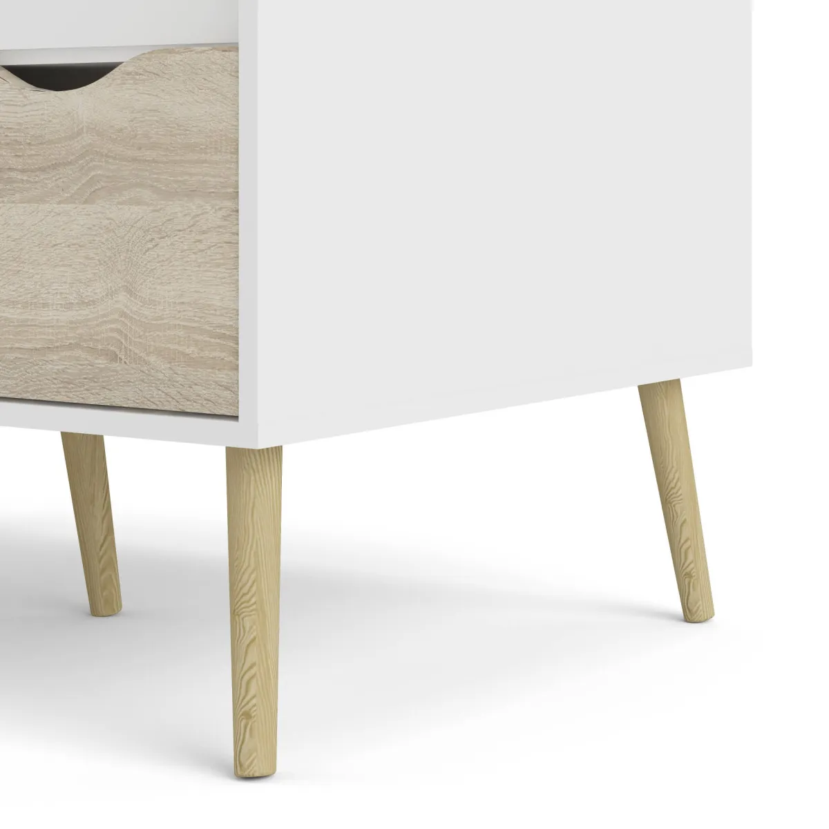 Guardaroba 2 Ante > Dmora Guardaroba 2 ante bianco e quercia 98x200h cm - Archilllo Marrone, Bianco Quercia