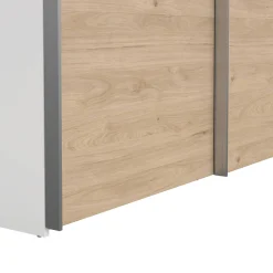 Guardaroba 2 ante bianco e rovere 150x200h cm - Maurice