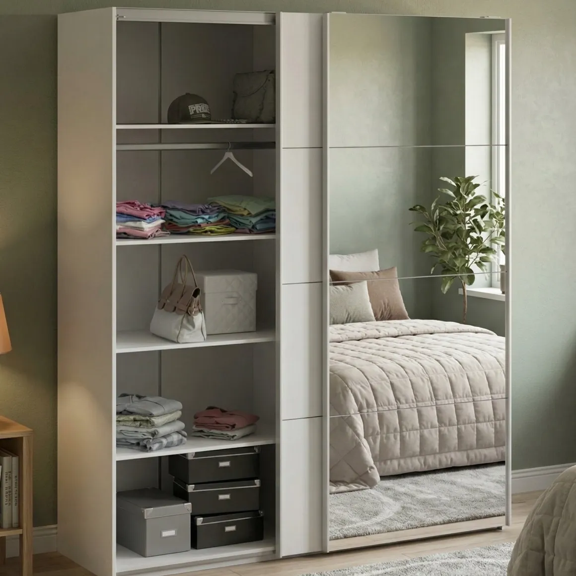 Guardaroba 2 Ante > Dmora Guardaroba 2 ante 242x220h cm - Kauri Bianco Lucido