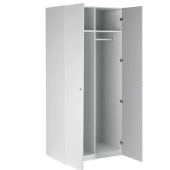 Armadi Multiuso 2 Ante > Dmora Guardaroba 2 ante salvaspazio 100x218h cm - Anagni Bianco