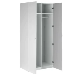 Armadi Multiuso 2 Ante > Dmora Guardaroba 2 ante salvaspazio 100x218h cm - Anagni Bianco