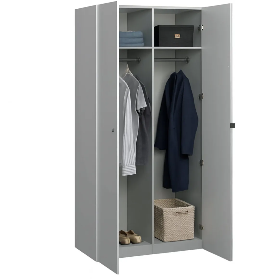 Guardaroba 2 ante bianco salvaspazio 98x218h cm - Avise