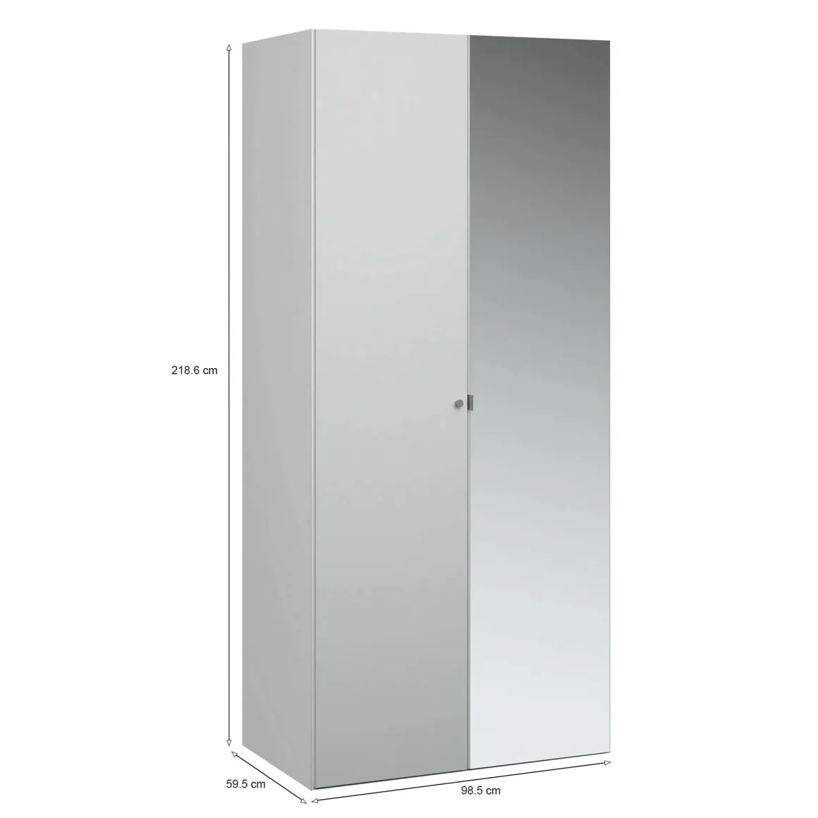 Guardaroba 2 ante bianco salvaspazio 98x218h cm - Avise