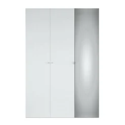 Armadi Multiuso 2 Ante > Dmora Guardaroba 3 ante salvaspazio 150x218h cm - Arce Bianco