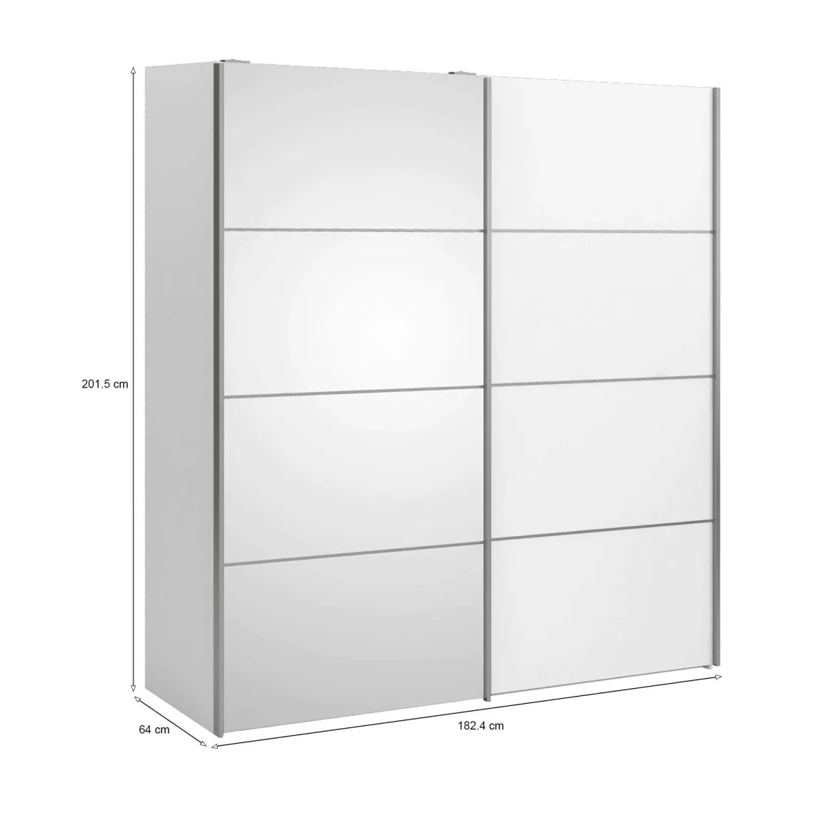 Guardaroba 2 ante bianco 182x201h cm - Angri