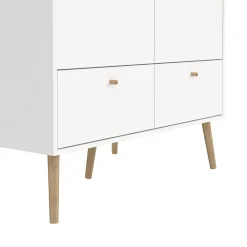 Guardaroba 2 ante bianco 98x200h cm - Kahina