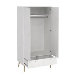 Guardaroba 2 ante bianco 98x200h cm - Kahina