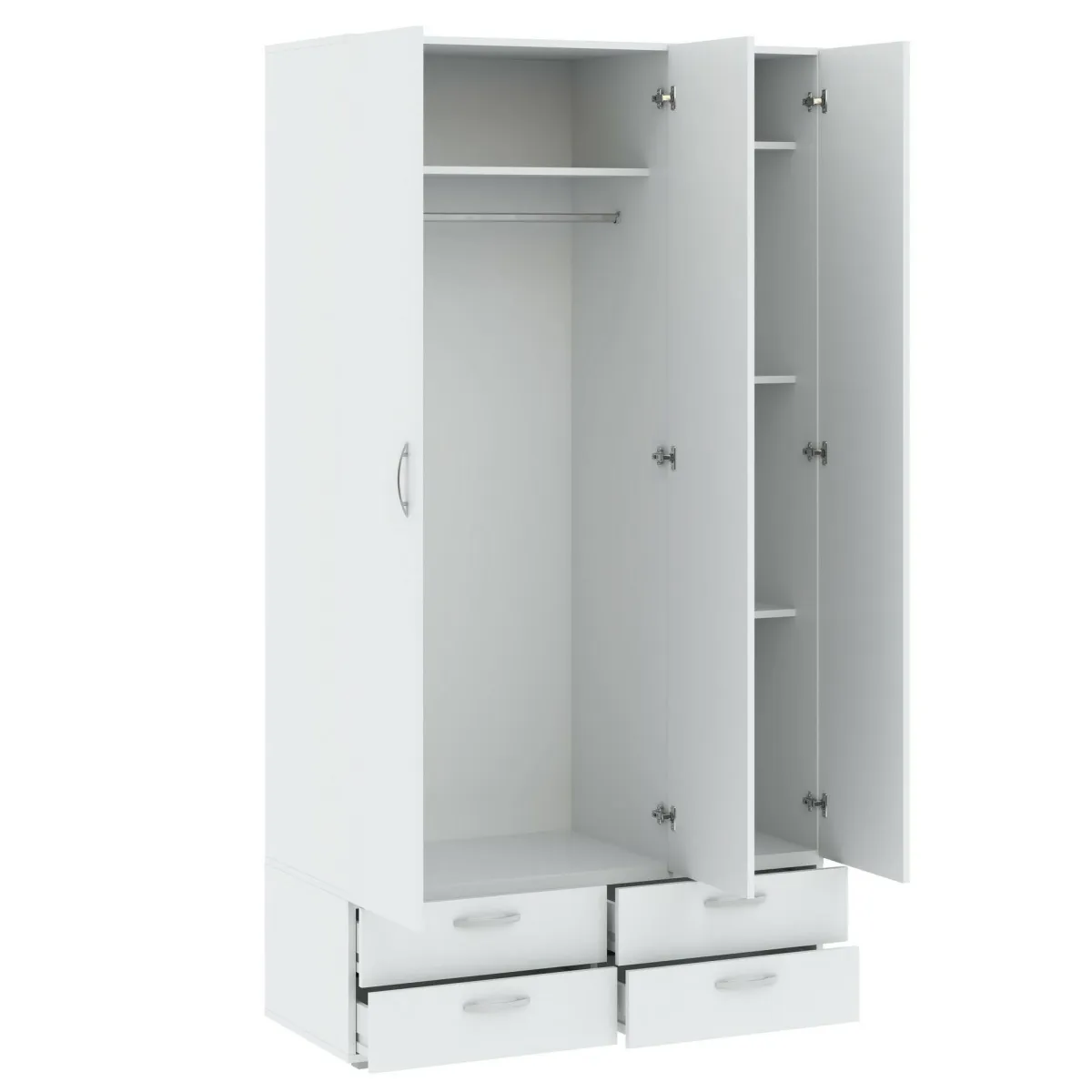 Guardaroba 3 Ante > Dmora Guardaroba 3 ante 110x214h cm - Randazzo Bianco