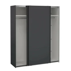 Armadi Multiuso 2 Ante > Dmora Guardaroba 2 ante ante scorrevoli 178x220h cm - Gomer Grigio