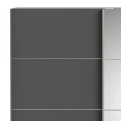 Guardaroba 2 ante grigio e bianco 182x201h cm - Cerreto