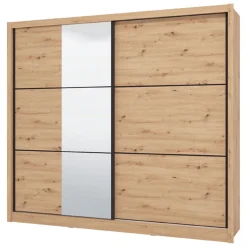 Guardaroba 2 Ante > Dmora Guardaroba 2 Ante un Cassetto un Ripiano 80x170h cm, Appendiabiti - Budoia Marrone Rovere