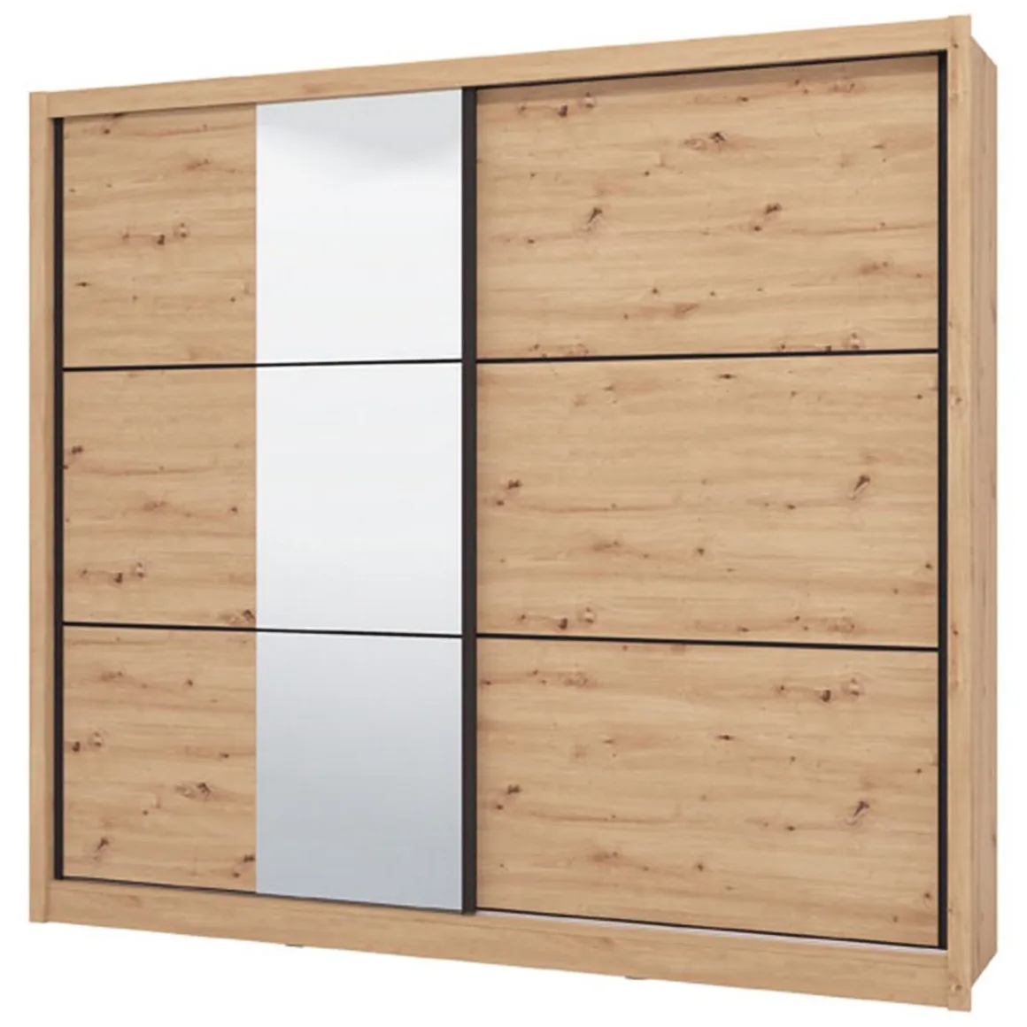 Guardaroba 2 Ante > Dmora Guardaroba 2 Ante un Cassetto un Ripiano 80x170h cm, Appendiabiti - Budoia Marrone Rovere