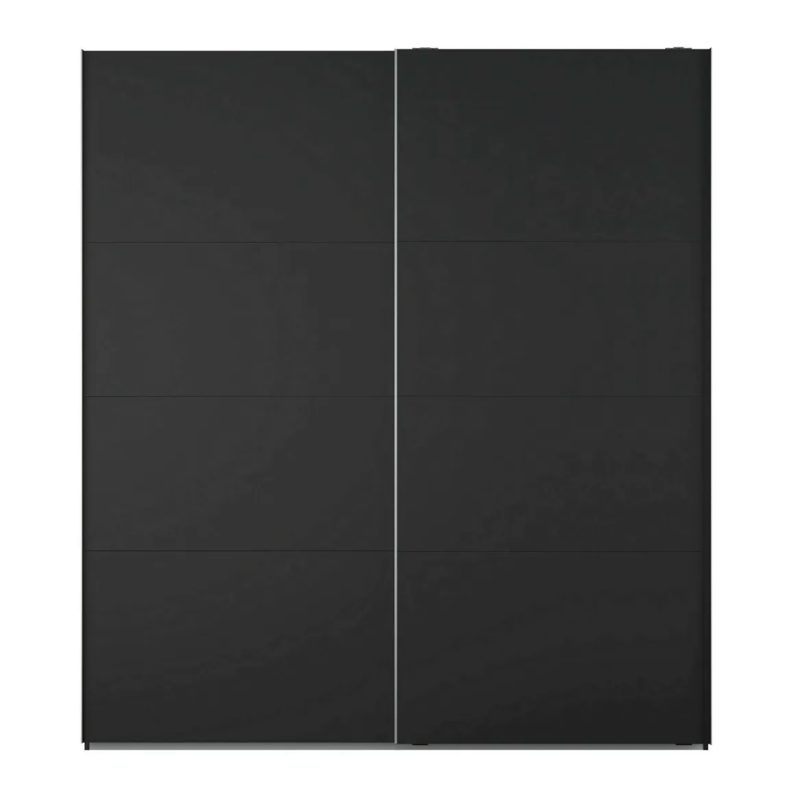 Guardaroba 2 ante nero ante scorrevoli 200x218h cm - Malakas