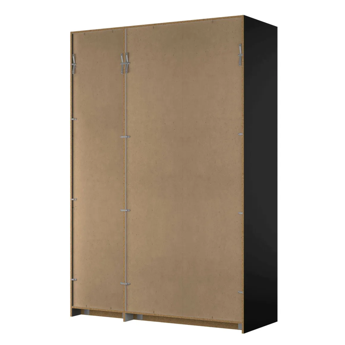 Guardaroba 3 ante nero salvaspazio 150x218h cm - Arce