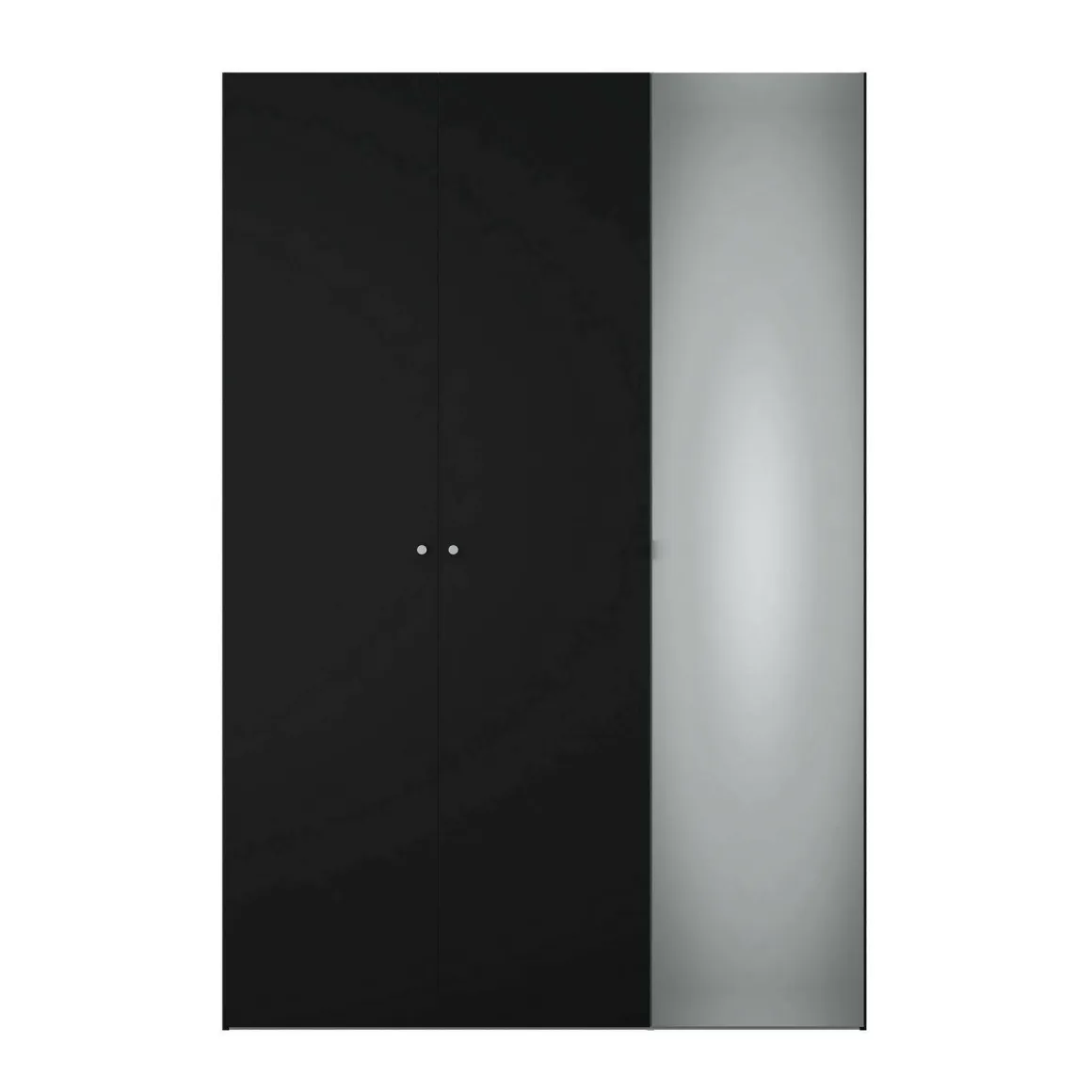 Guardaroba 3 ante nero salvaspazio 150x218h cm - Arce