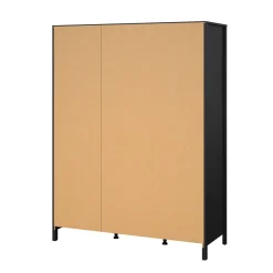 Guardaroba 3 ante nero 150x199h cm - Conti