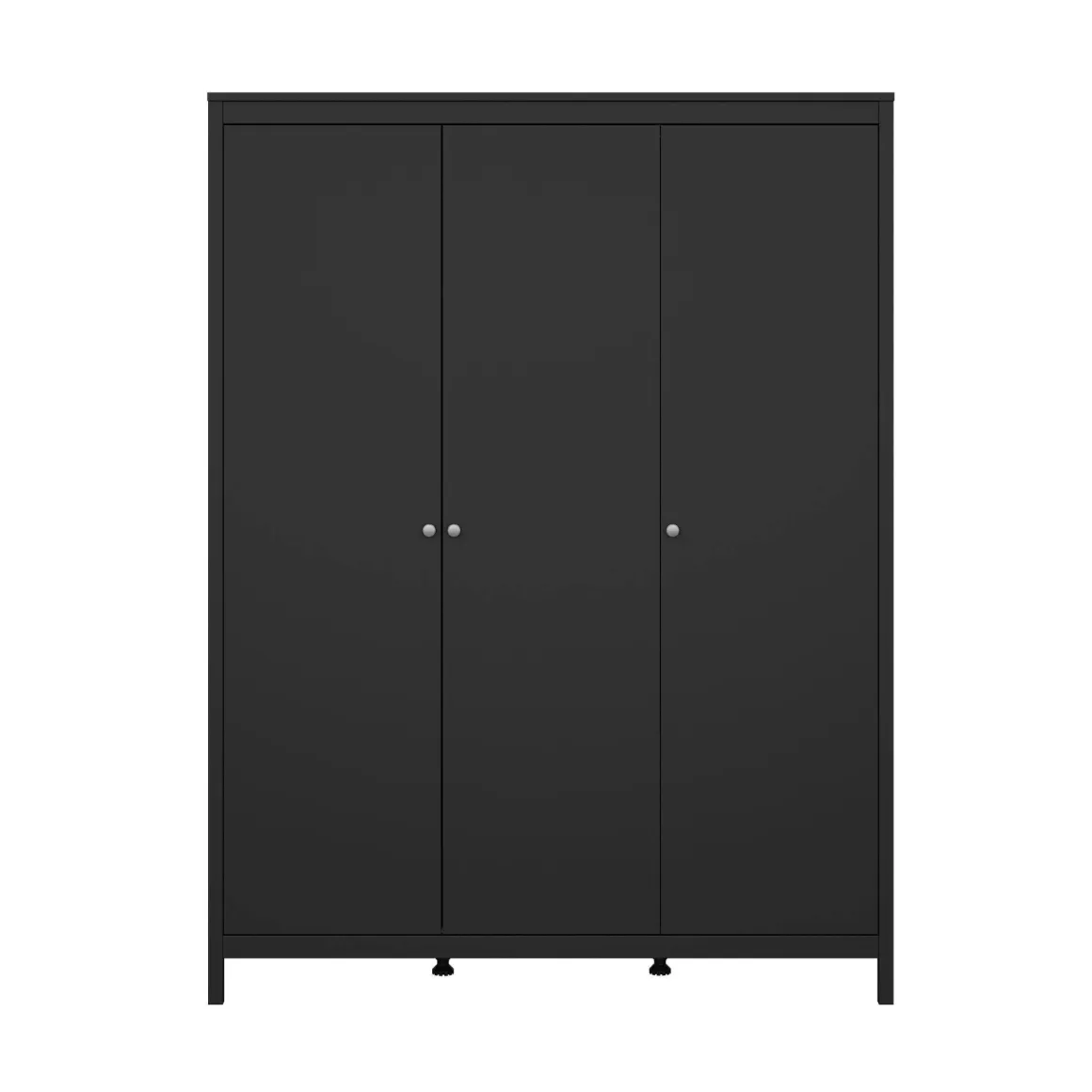 Guardaroba 3 ante nero 150x199h cm - Conti