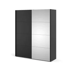 Guardaroba 2 ante nero 182x220h cm - Seraphin