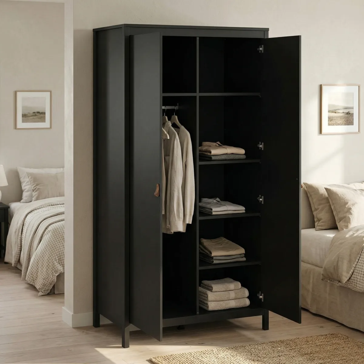 Guardaroba 2 Ante > Dmora Guardaroba 2 ante 102x199h cm - Zagabria Nero