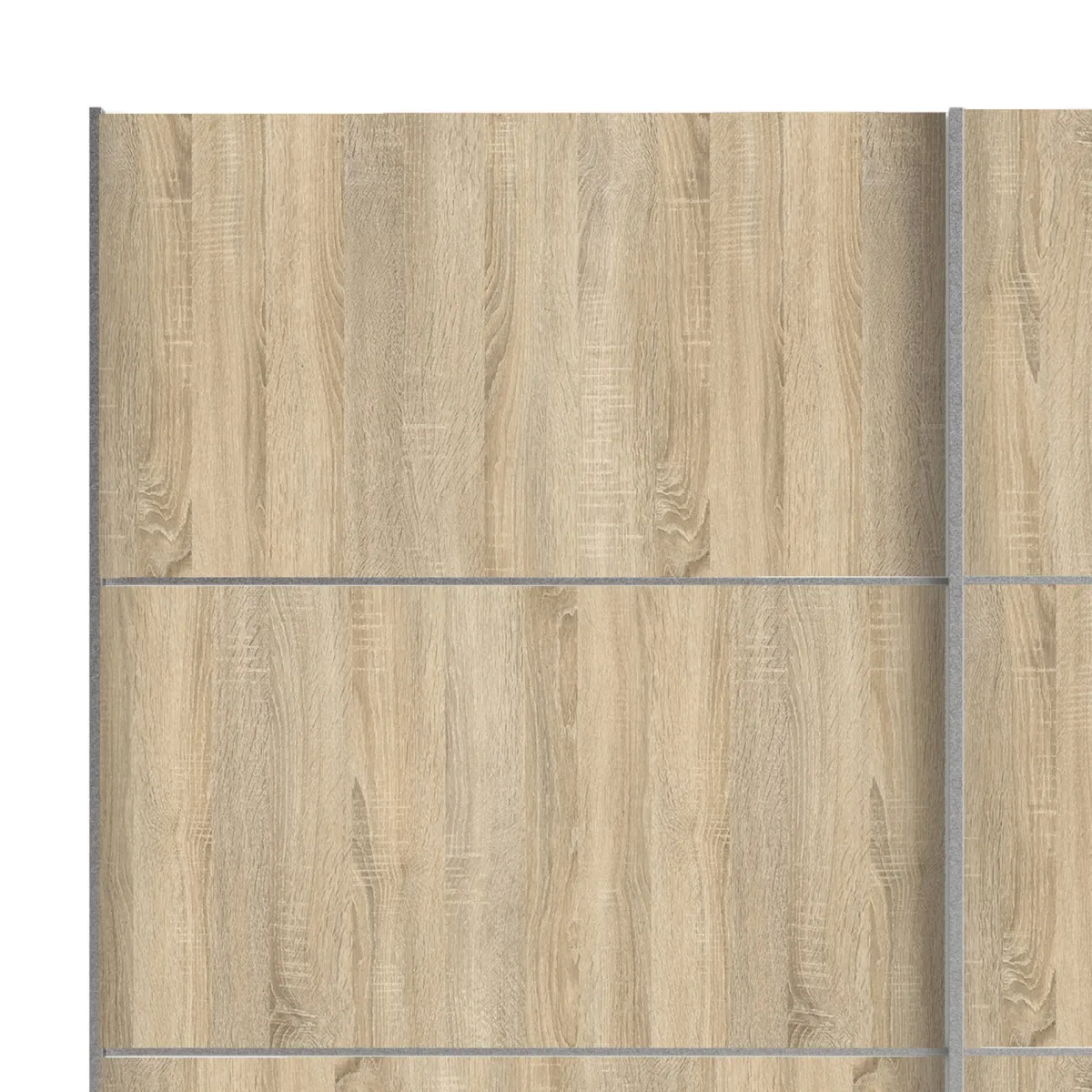 Guardaroba 2 Ante > Dmora Guardaroba 2 ante quercia e bianco 182x201h cm - Accadia Bianco, Marrone Quercia