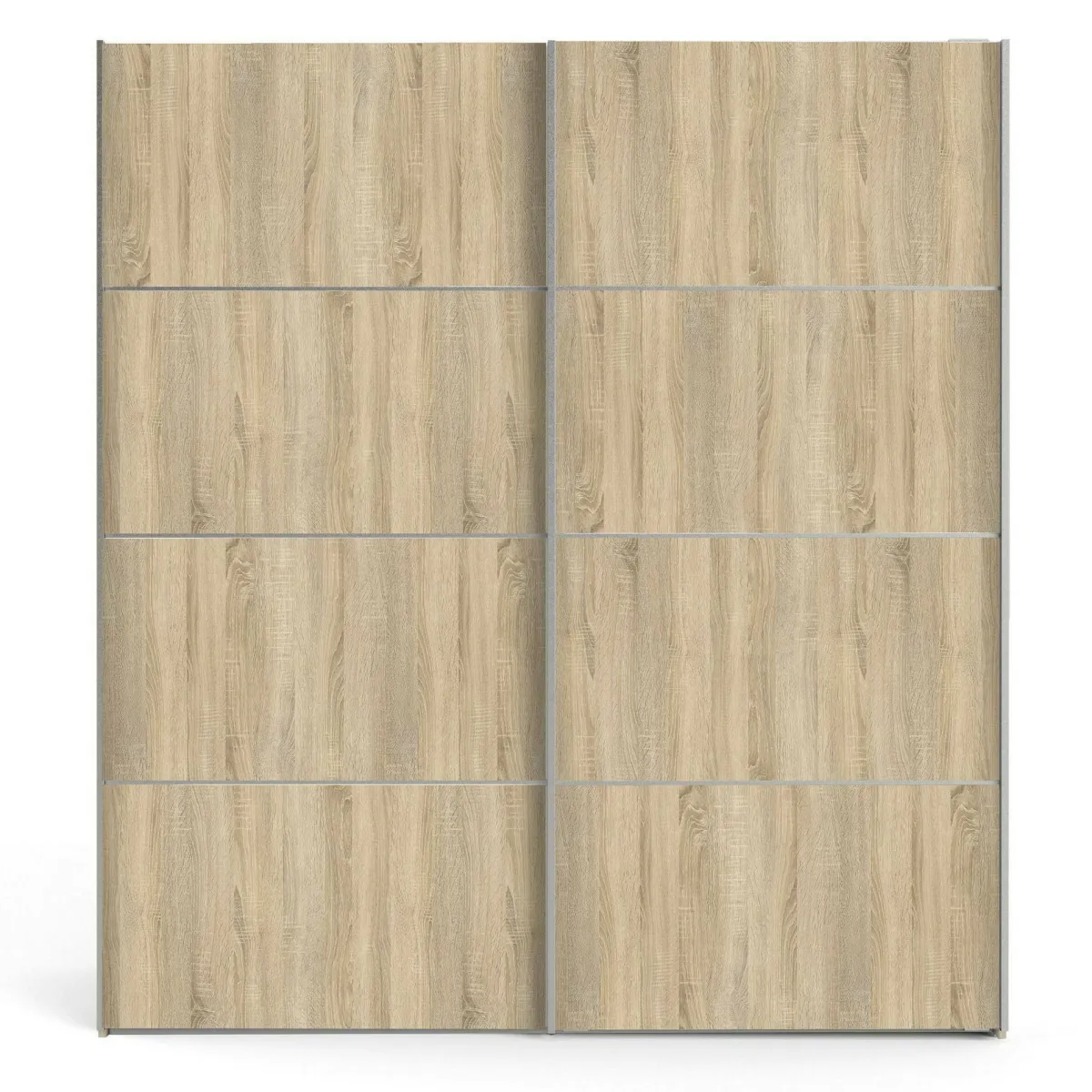 Guardaroba 2 Ante > Dmora Guardaroba 2 ante quercia e bianco 182x201h cm - Accadia Bianco, Marrone Quercia