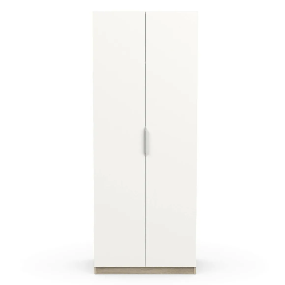 Guardaroba 2 ante rovere e bianco opaco 79x203h cm - Fioretta
