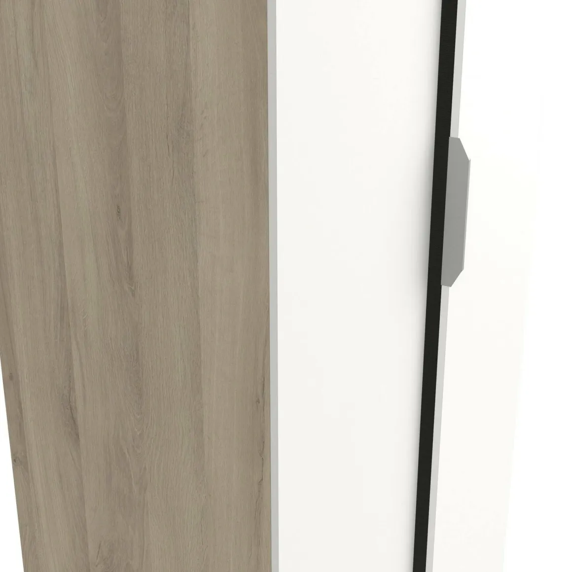 Guardaroba 2 ante rovere e bianco opaco 79x203h cm - Fioretta