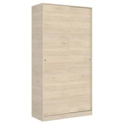 Camera Da Letto > Dmora Guardaroba 2 ante rovere 120x204h cm - Alyson Marrone Rovere