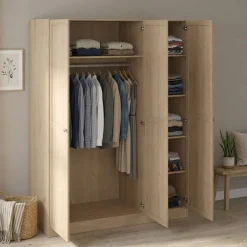 Guardaroba 3 Ante > Dmora Guardaroba 3 ante rovere 147x200h cm - Gener Marrone Rovere