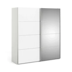 Guardaroba 2 Ante > Dmora Guardaroba ante scorrevoli 182x220h cm - Badesse Bianco Lucido