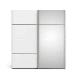 Guardaroba 2 Ante > Dmora Guardaroba ante scorrevoli 182x220h cm - Badesse Bianco Lucido