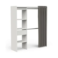 Guardaroba classico bianco opaco 167x191h cm - Serpentina