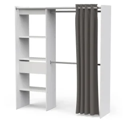 Guardaroba classico bianco opaco 167x191h cm - Serpentina