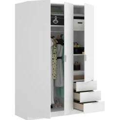 Guardaroba con appendiabiti bianco 121x184h cm - Astru